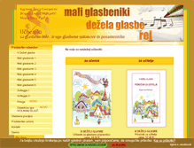 Tablet Screenshot of mali-glasbeniki.si